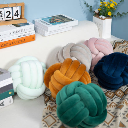 Knot Pillow Round Ball Cushion