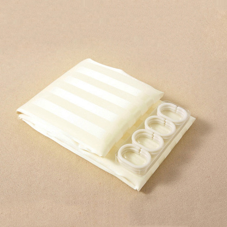 Waterproof Shower Curtain – Stylish, Durable & Easy to Clean(Stripped).