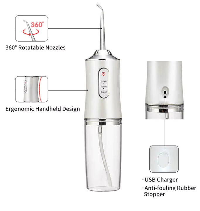ORAL Rechargeable Irrigator – Portable Water Flosser