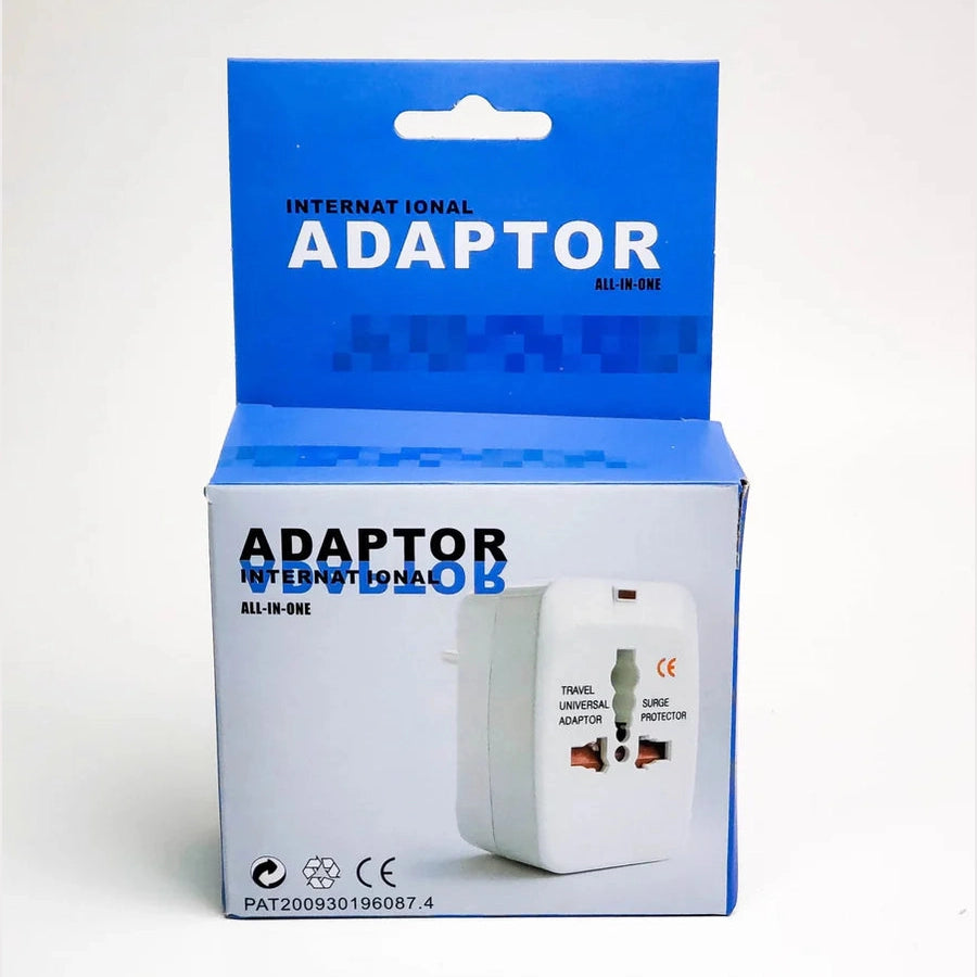 Universal All-in-One International Travel Adapter with Surge Protection – Works in 150+ Countries