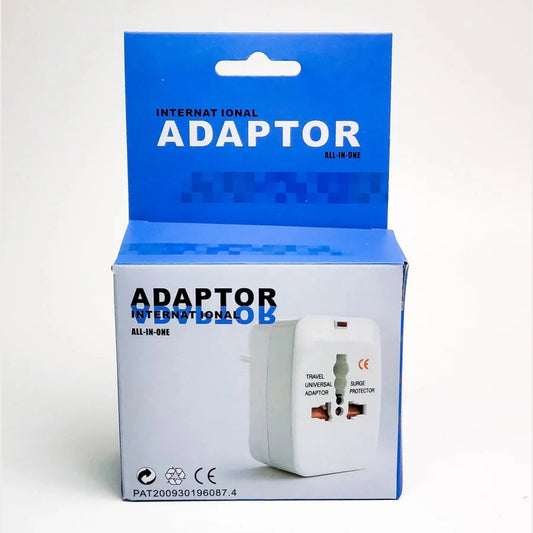 Universal All-in-One International Travel Adapter with Surge Protection – Works in 150+ Countries