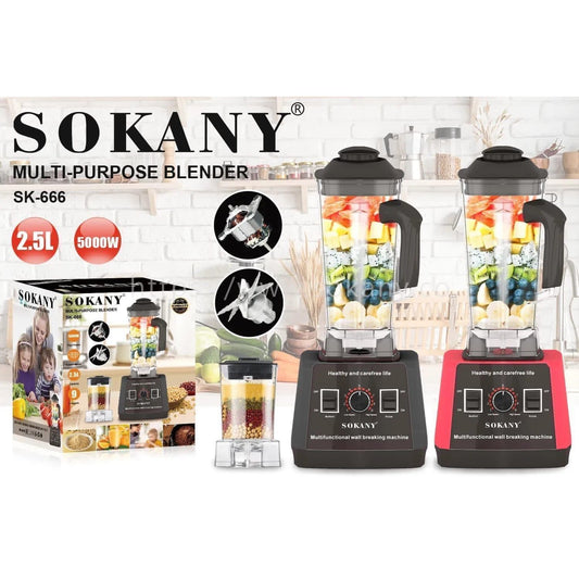 Sokany 2 in 1 commercial blender