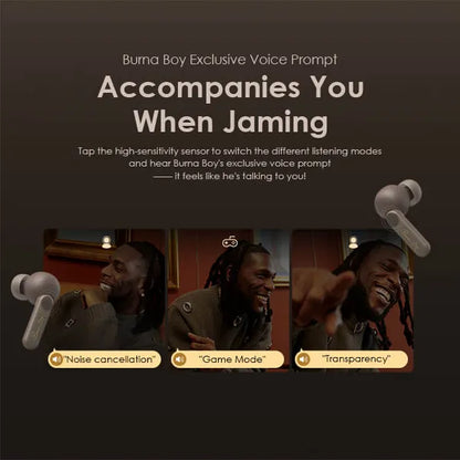 Oraimo  Spacepods X Burna Boy ANC True Wireless Earbuds, Waterproof OEB-E105D