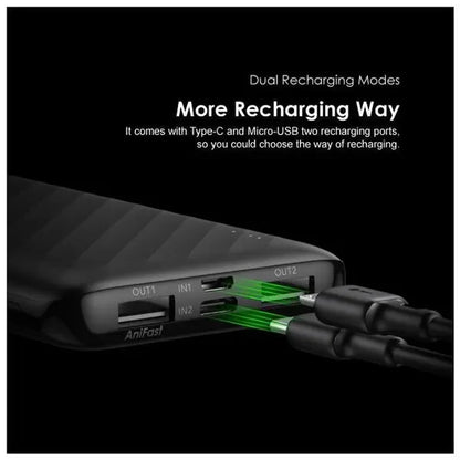 Oraimo Toast 10 Flash Power Bank – Model OPB-P118D Capacity: 10,000mAh
