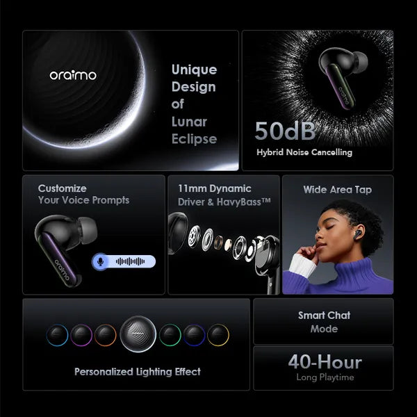 Oraimo SpaceBuds OTW-630 – Silence the Noise. Elevate the Sound.