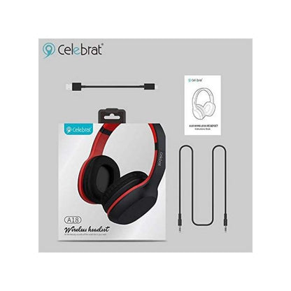 Celebrat A18 Wireless Bluetooth Headphones Wit Extra Bass