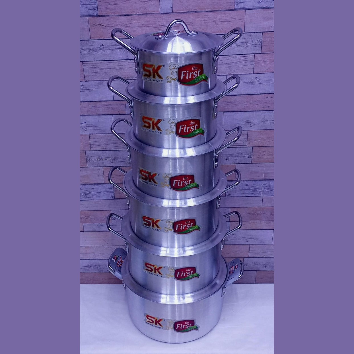 Aluminium cook ware set  10 PCS