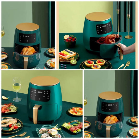 Silver Crest Air Fryer 6L – Non-Stick, Adjustable Time & Temp | Healthy Cooking