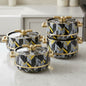 Luxury Marble & Gold Hot Pot Set – 4 Pieces serveware