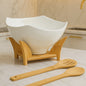 Ceramic Salad Bowl Set with stand