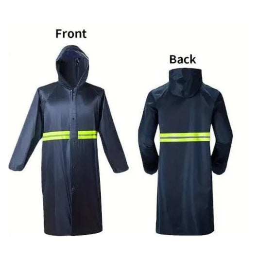 Heavy Duty Raincoat with Hood & Reflector