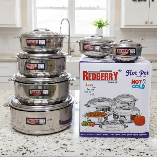Redberry Stainless Steel Hot Pot Set – 12Pieces serveware