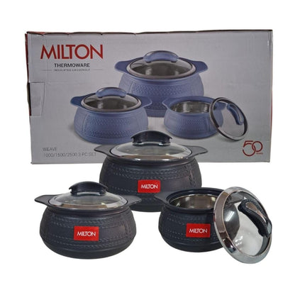 MILTON WEAVE – 3PC INSULATED HOTPOT SET