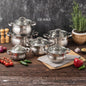 12-Piece Edenberg Stainless Steel Cookware Set (Code: EB-4065)