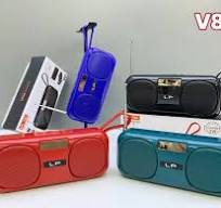 Super Bass Portable Bluetooth Speaker with Mic – 800mAh Battery, TF Card, FM, AUX, USB Support & Phone Holder
