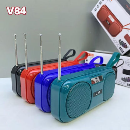 Super Bass Portable Bluetooth Speaker with Mic – 800mAh Battery, TF Card, FM, AUX, USB Support & Phone Holder