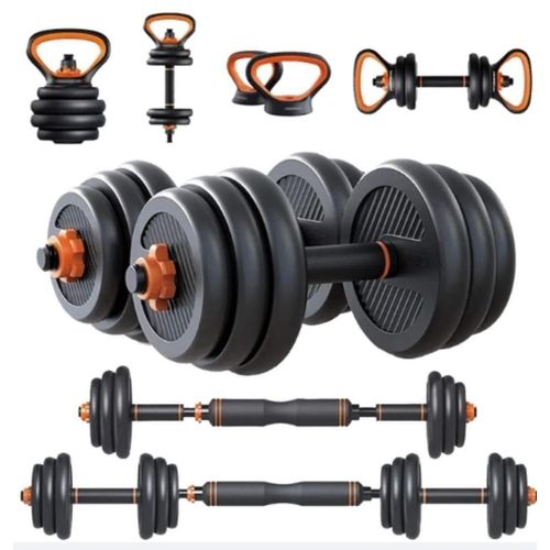 6-in-1 Adjustable Kettlebell Weights | Dumbbell, Barbell & Push-up Stand Set
