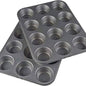 12-Hole Queen Cake Mould – Non-Stick Baking Pan for Muffins & Cupcakes