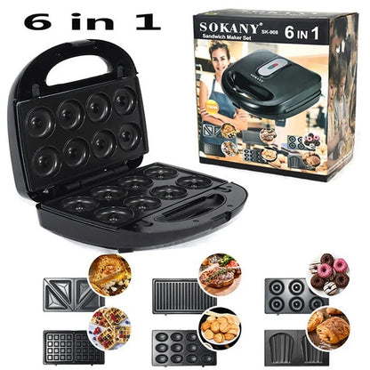 Sokany 6-in-1 Multi-Function Snack Maker