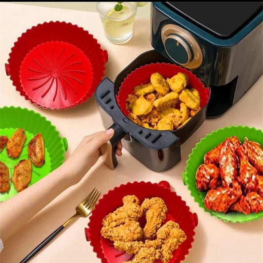 Food-Safe Reusable Silicone Pot for Air Fryer & Oven