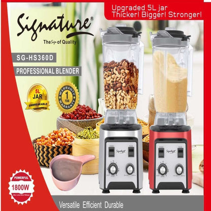 🔥 1800W Signature Commercial Blender with 5-Litre Jar