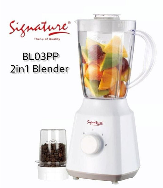 Signature BL03PP 2-in-1 Blender – Blend & Grind with Ease