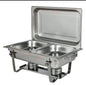 Stainless Steel Double-Compartment Chafing Dish