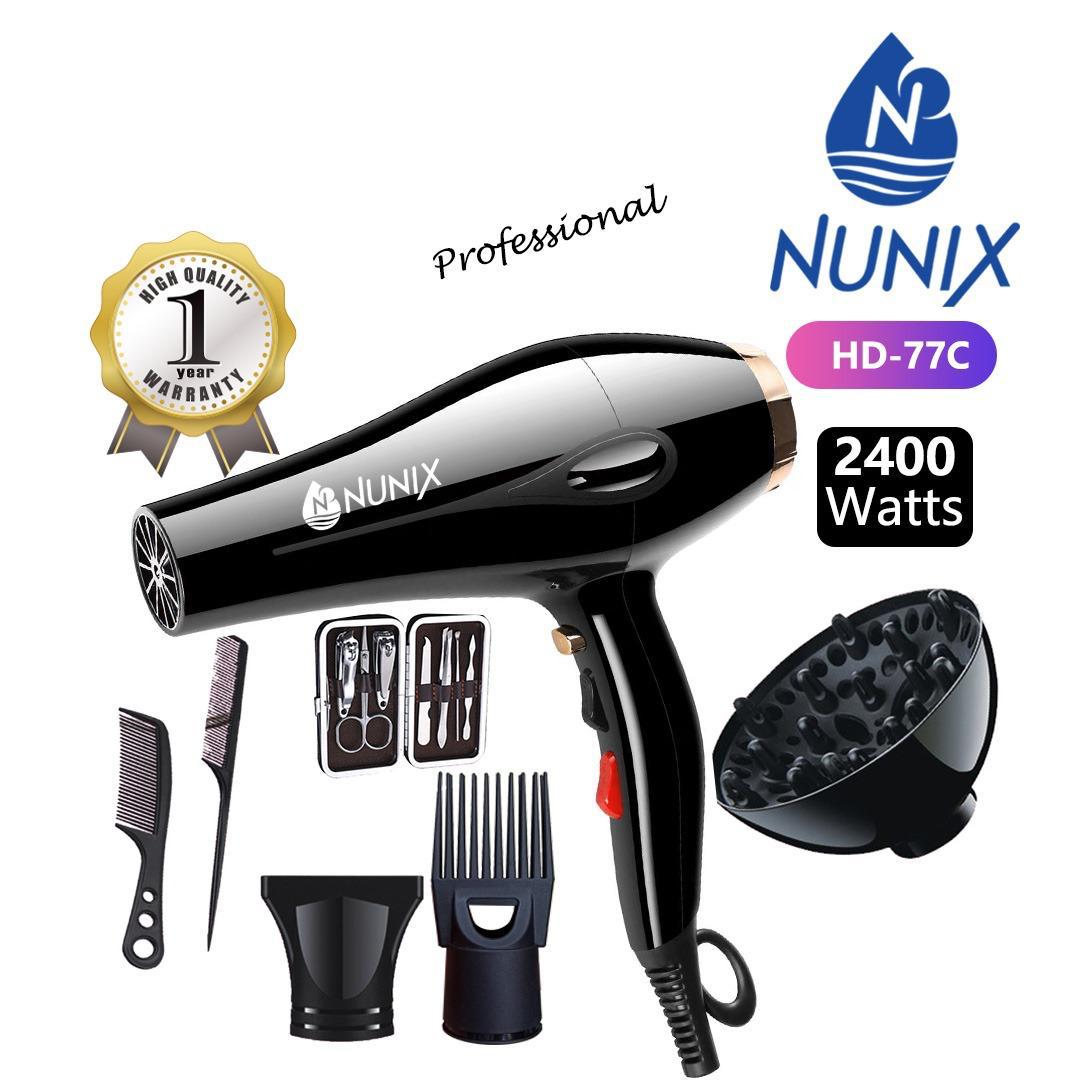 Nunix HD-77C Professional Hair Dryer – 2400 Watts