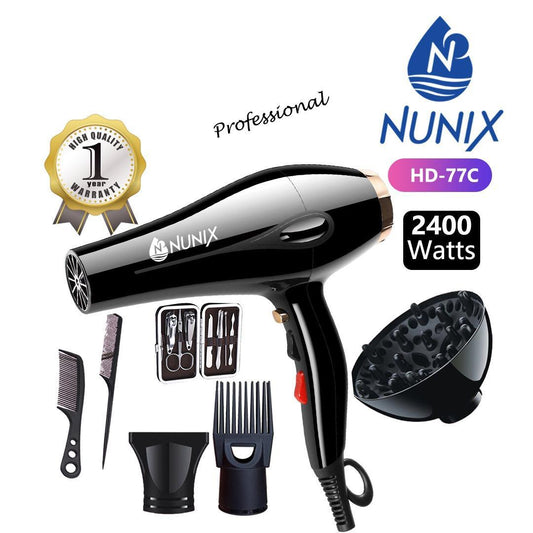 Nunix HD-77C Professional Hair Dryer – 2400 Watts