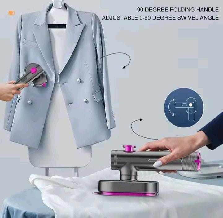 Mini Portable Steam Ironing Machine – Grey & White