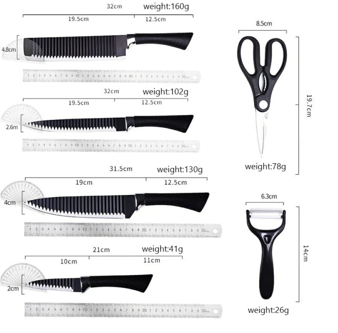 6pcs Zepter Knife Gift Pack Set