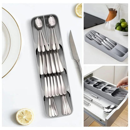 Compact Cutlery organizer – Grey