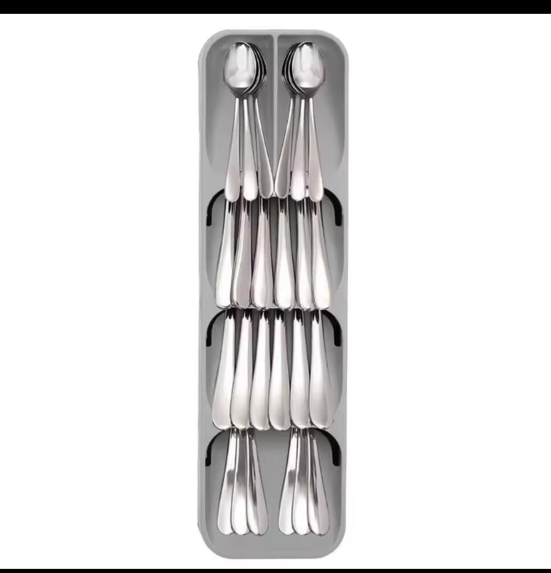 Compact Cutlery organizer – Grey