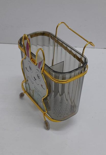 Acrylic Gold Mouse Spoon Holder – Green