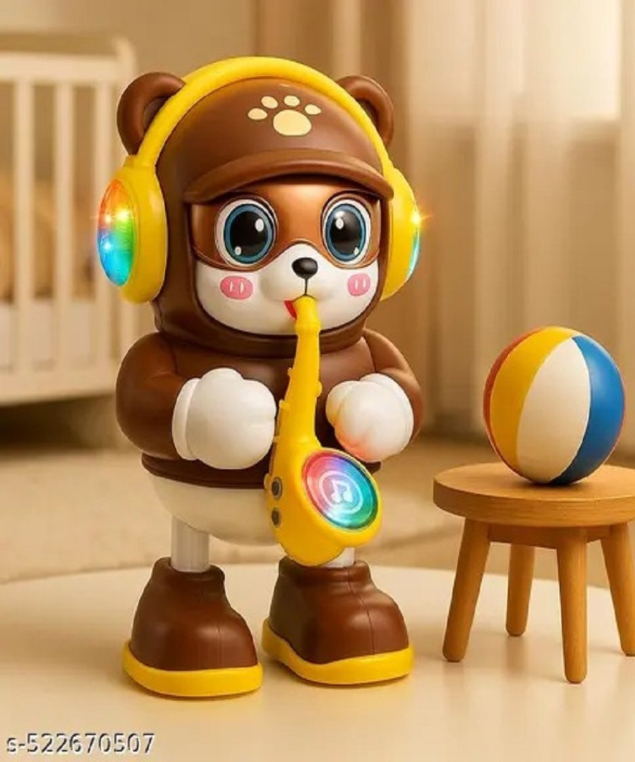 Dancing Musical Bear Toy with Saxophone & Lights