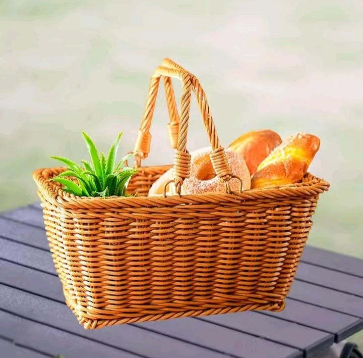 Multi-Purpose Rattan Wicker Basket