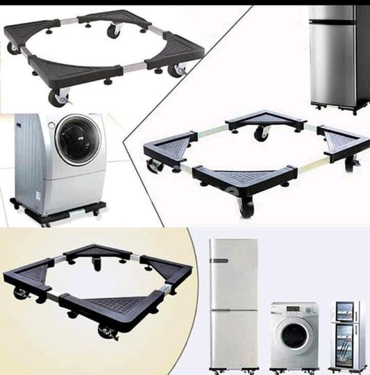 Adjustable Fridge & Washing Machine Base Trolley