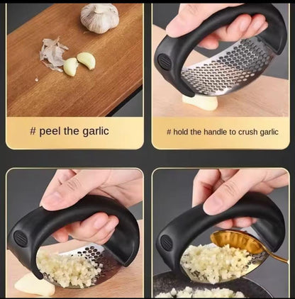 Handheld Stainless Steel Garlic Press