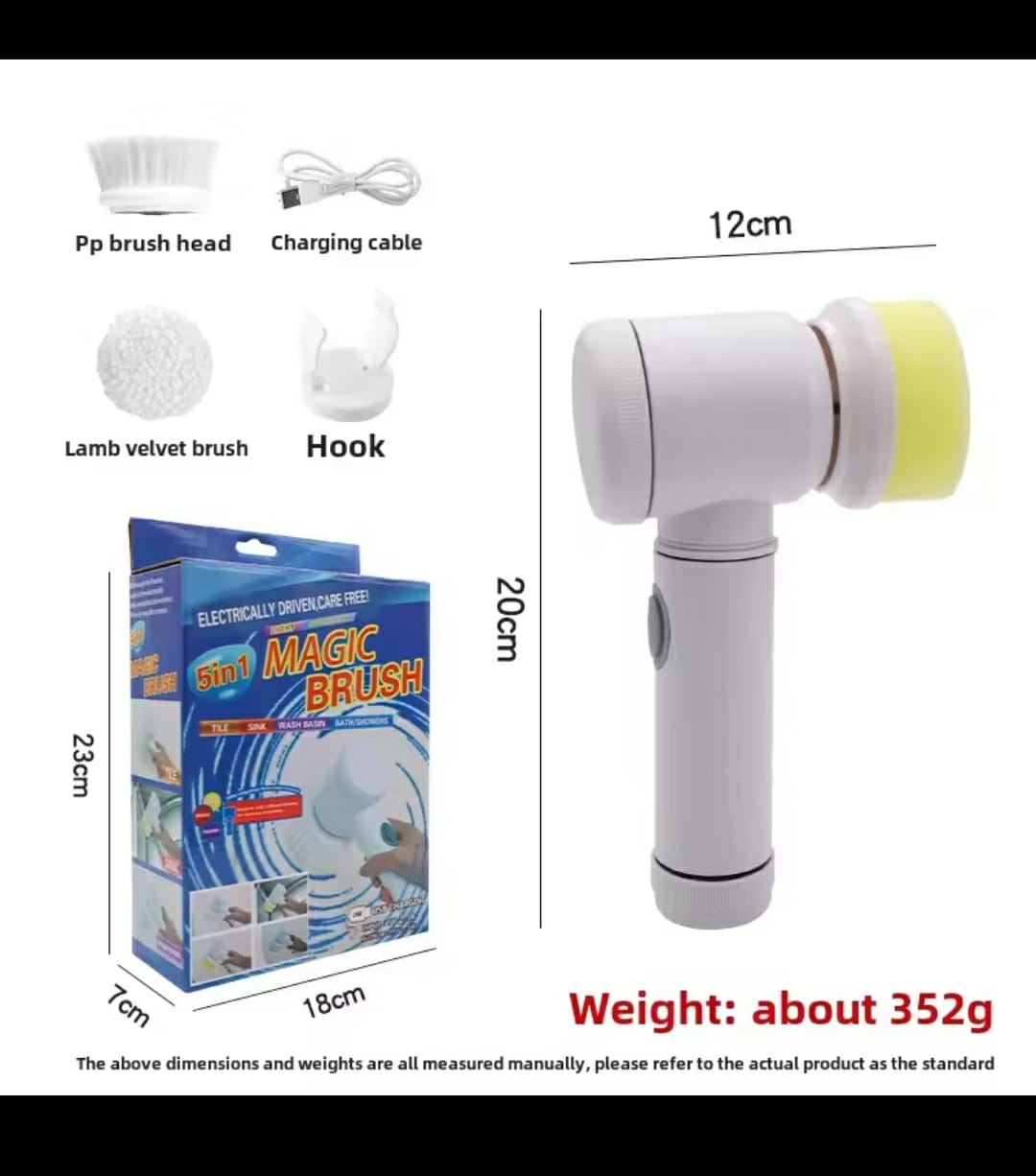 5-in-1 Electric Magic Cleaning Brush