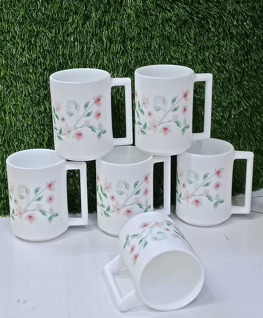 Luminarc Floral Mug Set – 6pcs (38cl)