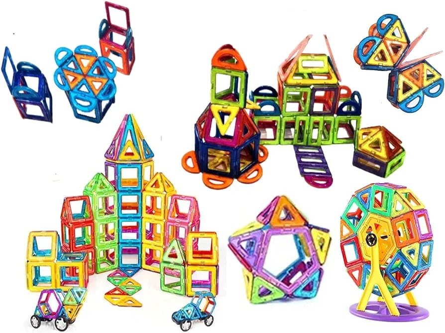 Magnetic Building Tiles – 84 Pieces Set