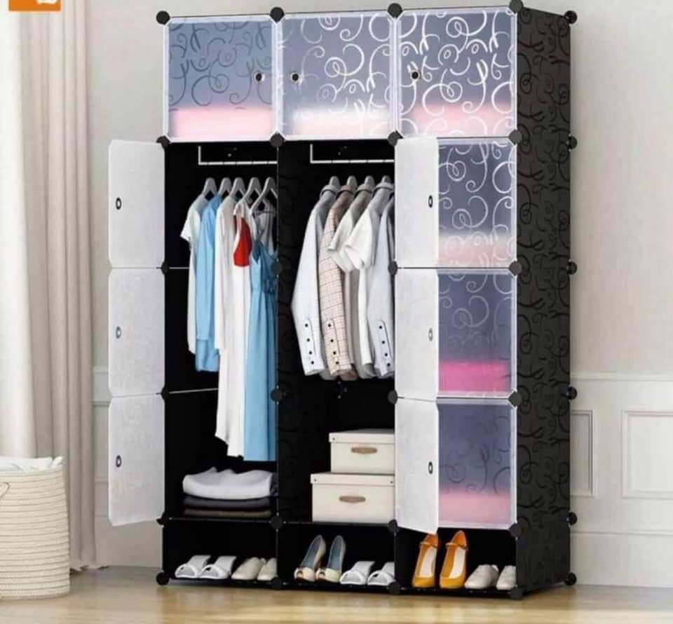 3-Column Plastic Wardrobe Organizer