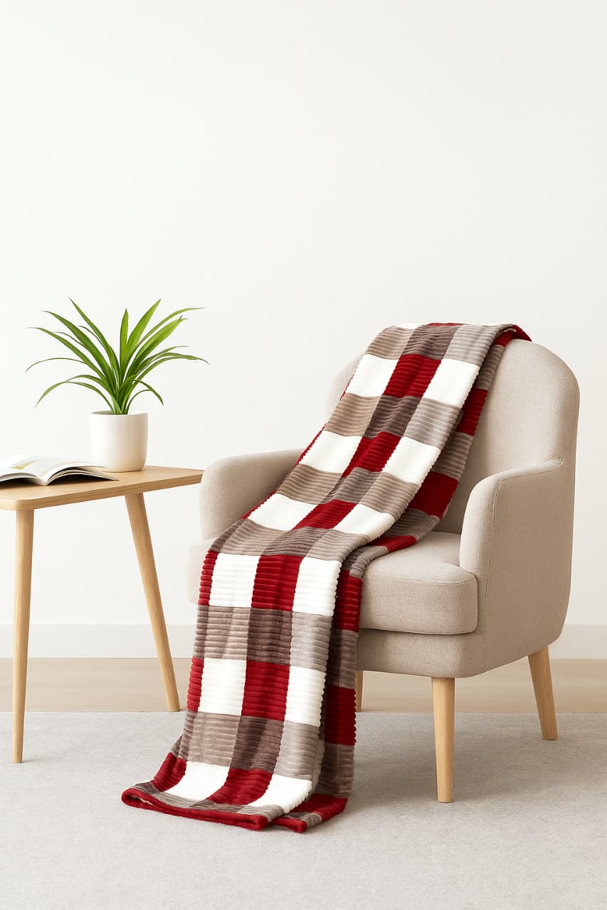Pattern Fleece Blanket – Ultra Soft & Cozy(6by6)
