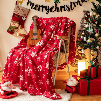 Christmas Sherpa Fleece Throw Blanket