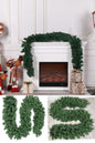 2.7M Green Plain Christmas Garland