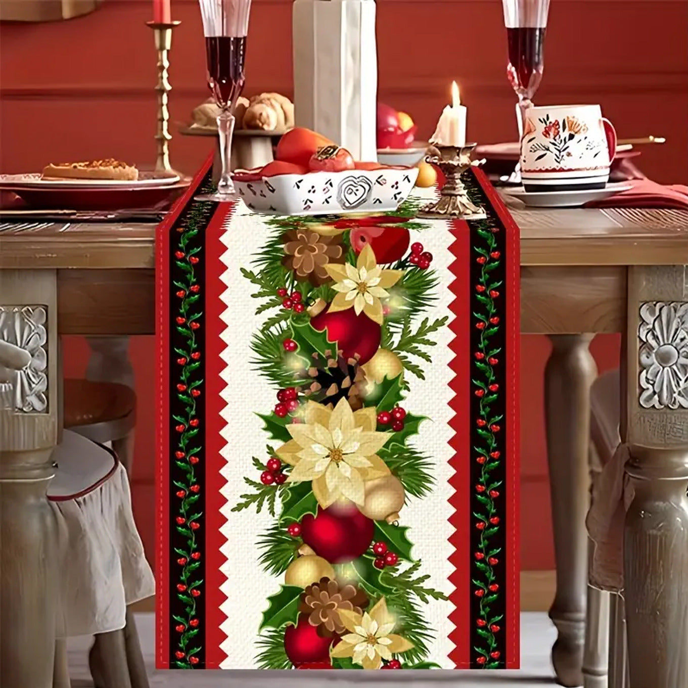 Christmas Themed Table Runners (33×233 cm)