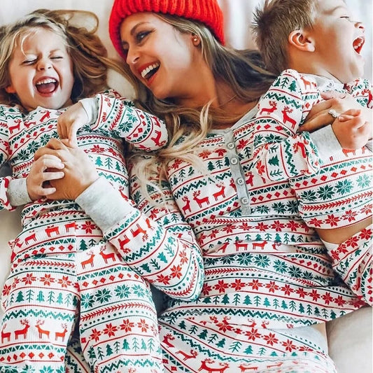 Unisex Family Matching Christmas Pajamas – Xmas Sleepwear Set
