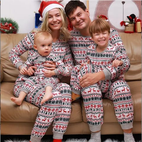 Unisex Family Matching Christmas Pajamas – Xmas Sleepwear Set
