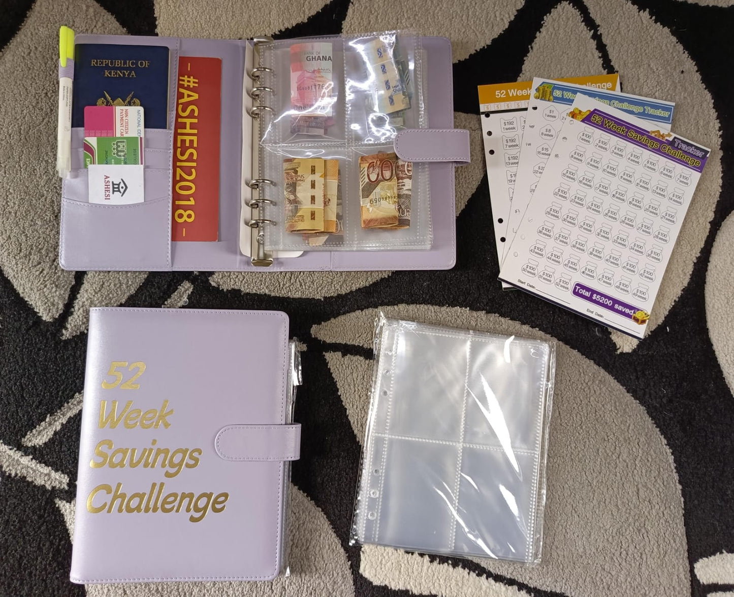 A5 52-Week Savings Challenge Binder