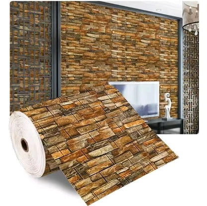3D Brick Design Decorative Wallpaper Tile